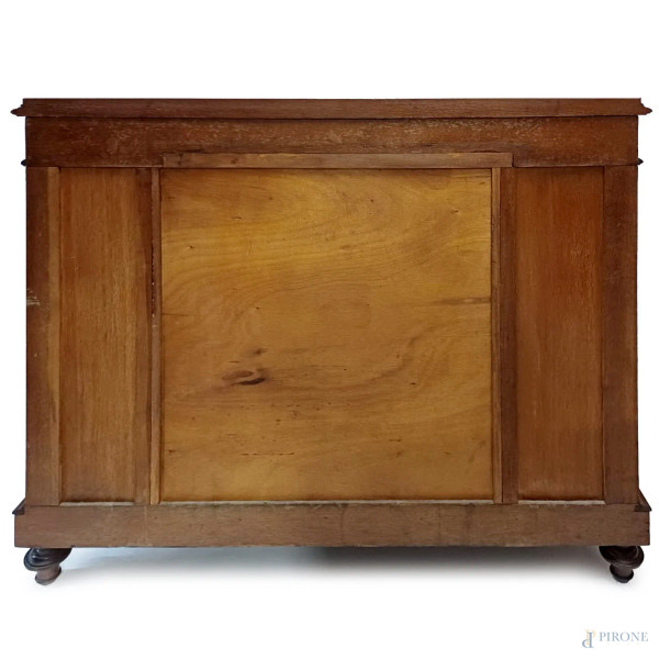 Servante in satinwood, fine del XIX secolo, cm 112x116x96, (difetti)