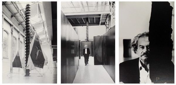 Jannis Kounellis (1936-2017) Lotto composto da 9 cartoline realizzate in occasione della mostra d...