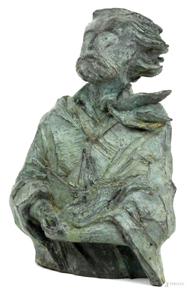 Giampaolo Talani - Garibaldi,  scultura in bronzo, cm h 24,5, es. 3/75