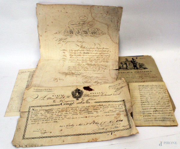 Blocco contenente documenti antichi