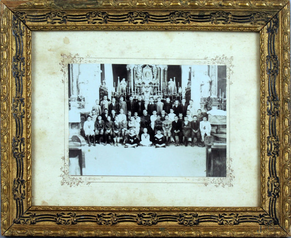 Foto inizi XX secolo, cm. 18x13, entro cornice.