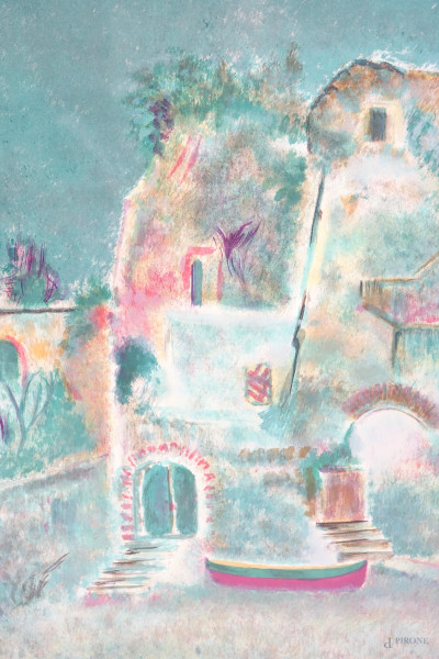 Lotto di due multipli su carta, misure max cm 71x49,5, entro cornici