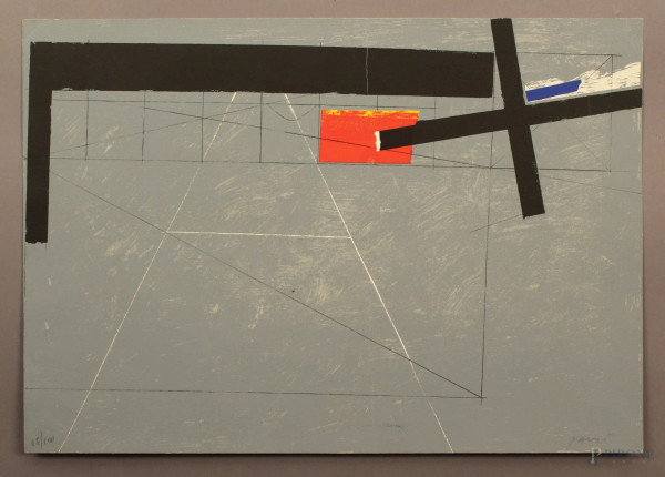 Serigrafia 36x50 cm, firmata a matita G. Pardi