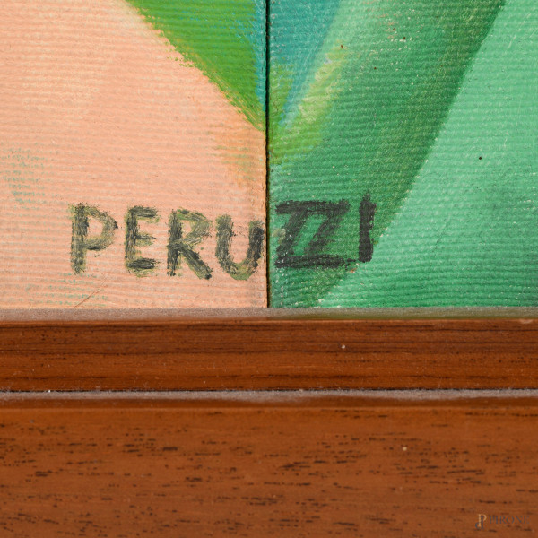 MIlano-Sanremo, olio su tela, cm 100,5x139, firmato in basso, entro cornice, (difetti)