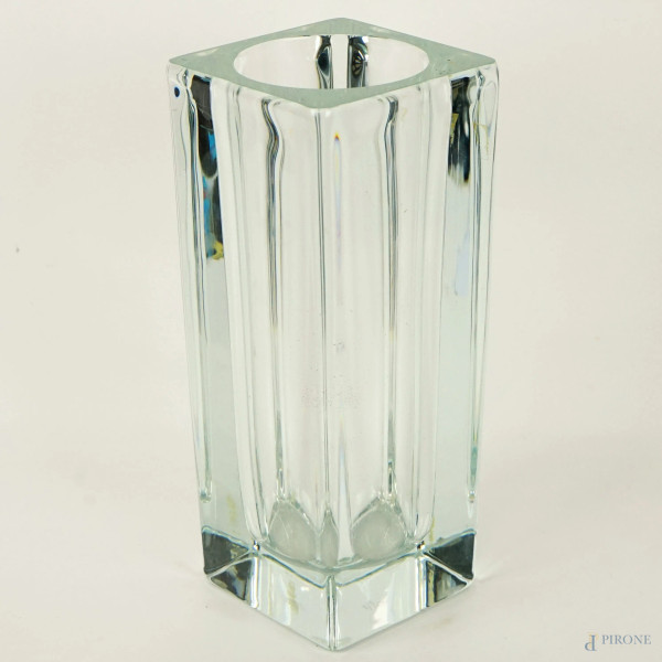 Sèvres, vaso in cristallo, cm h 25, Francia, XX secolo.