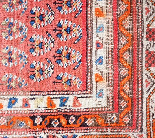 Tappeto persiano, cm 265x114, (difetti, parti consunte)