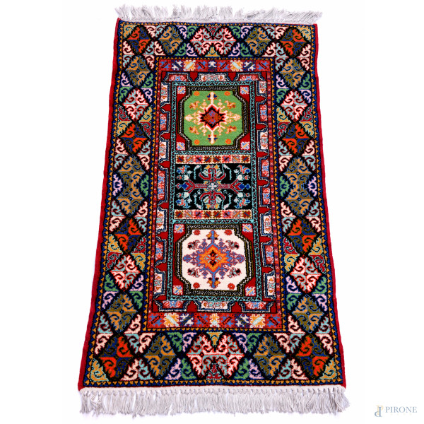 Tappeto, cm 163x84,5, (difetti)