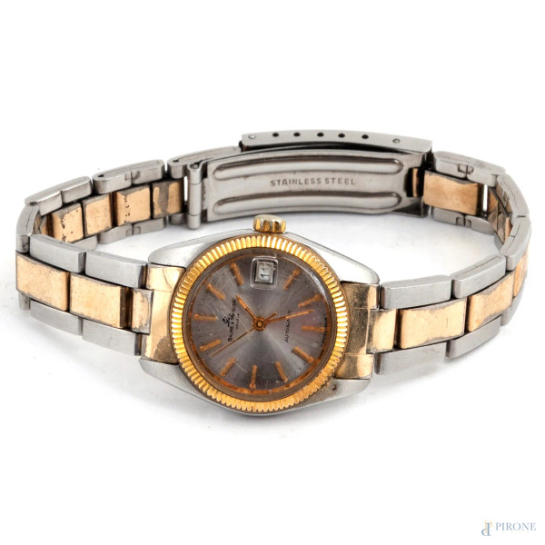 Orologio da polso Baum Mercier automatico in acciaio, misura cassa cm 24 mm, lunghezza cm 23, (se...