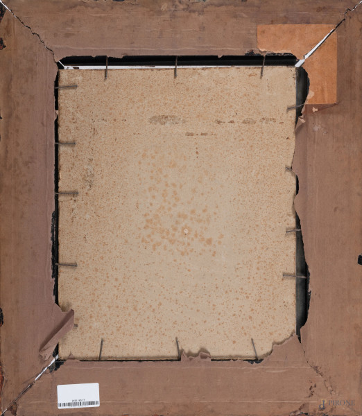 Vergine (da Giovan Battista Salvi detto il Sassoferrato), XIX secolo, olio su cartone, cm 39x32, ...