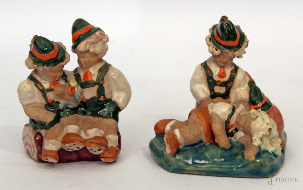 Lotto di due sculture