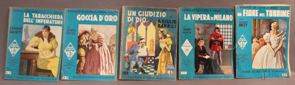 Lotto composto da sei romanzi di Cappa e Spada.