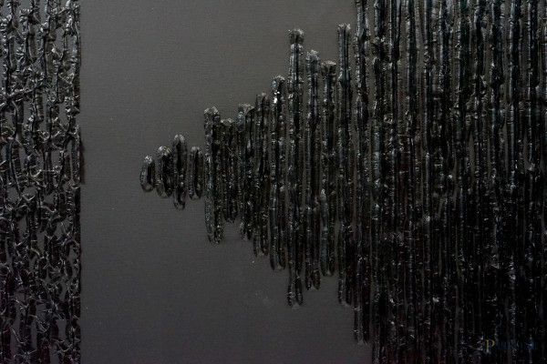 Chromosound implosion B, olio su tela, cm 80x120