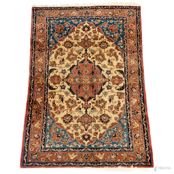 Tappeto, cm 150,5x102, (difetti)