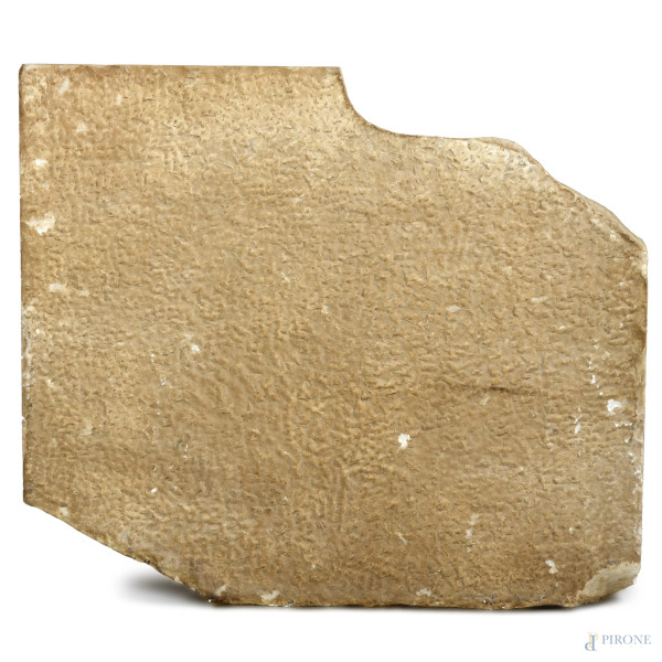 Apoteosi di Augusto, XIX secolo, altorilievo in marmo, cm 65,5x75x16, (scalfiture, graffi, difett...