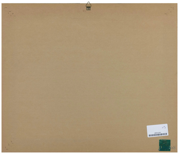 Autore del nord Europa del XIX secolo, lotto di 5 acquarelli su carta raffiguranti vedute di Roma...