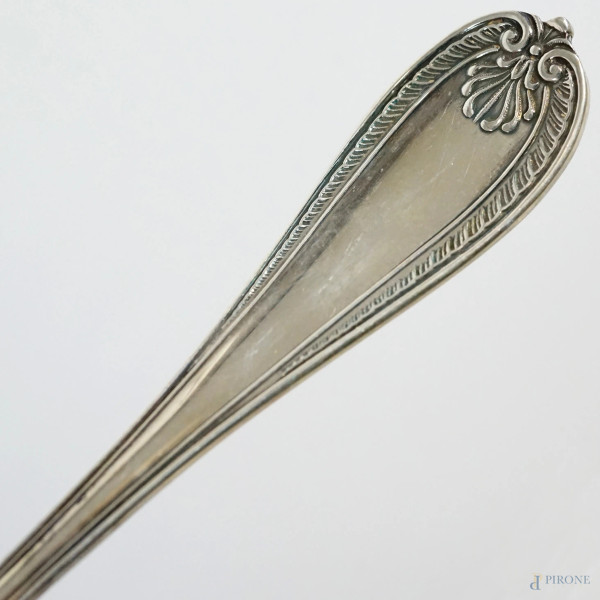 Servizio di posate in argento, XX secolo, peso netto gr. 6760