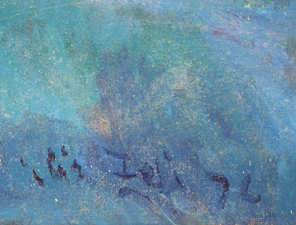 Nudo di donna, olio su tela, firmato e datato in basso a sinistra Ilir Zefi [19]96, cm 80x120