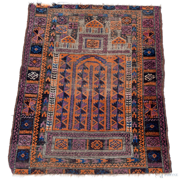 Tappeto, cm 120x93, (difetti)