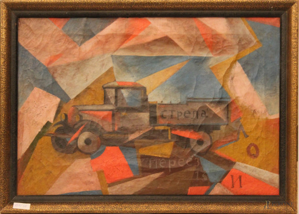 Paesaggio con carro
