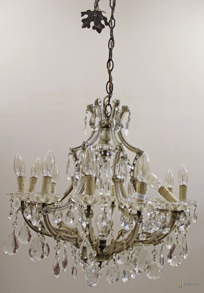 Lampadario in cristallo