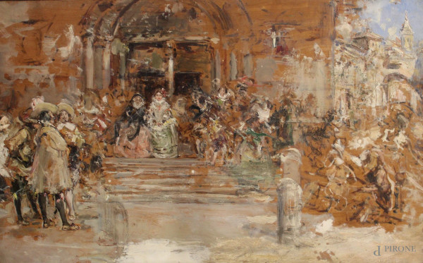 Scalinata con figure