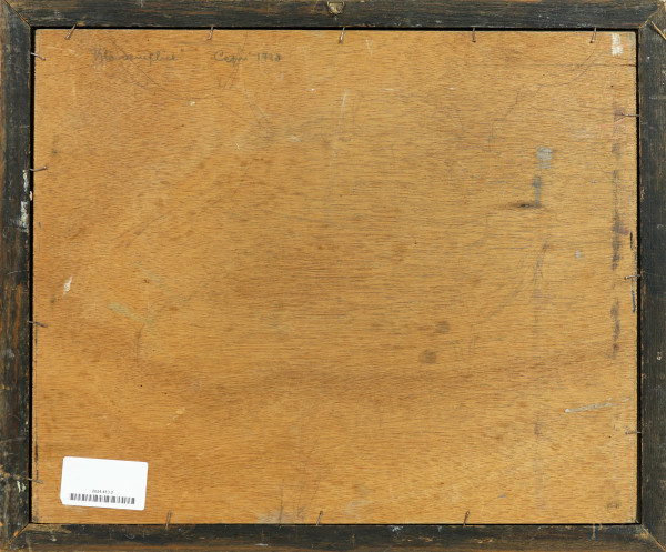 Vita semplice, olio su tavola, firmato in basso a destra G. Capponi, cm 33,4x41,2, entro cornice