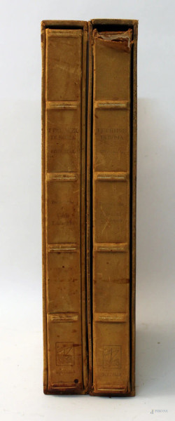 Lotto composto da due volumi sui palazzi di Roma e le chiese di Roma di Stendhal.