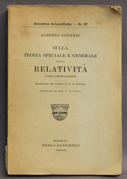 La Teoria della Relativit&#224;, Einstein, 1916.