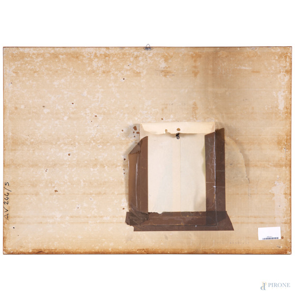 Gastone Novelli (1925-1968), Senza Titolo, 1968, matite colorate e grafite su carta, cm 50x70, fi...