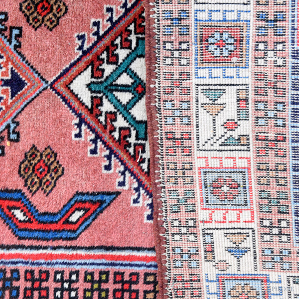 Tappeto, cm 311x76, (usura del tempo)