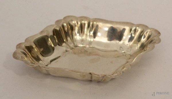 Centrotavola a rombo in argento sterling