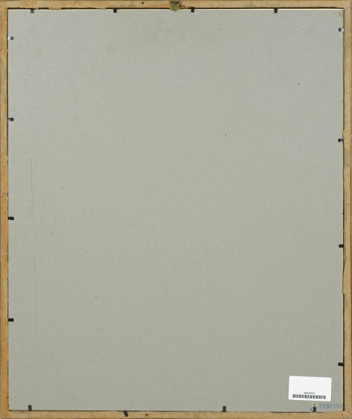 Ennio Calabria (1937-2024), Studio per "Lancio di peso", matita su carta, cm 44,5x33,5, firmato, ...