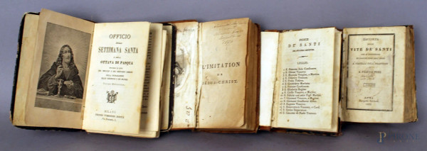 Lotto composto da quattro libri del XIX sec.
