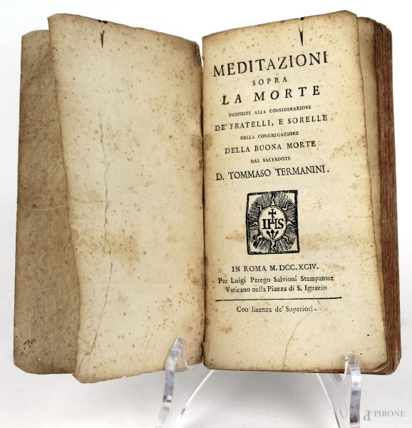 Volume contenente due libri del 1794