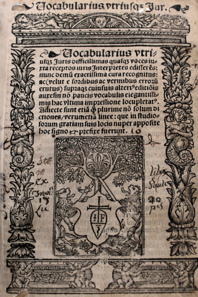 Vocabolario latino del XVI secolo