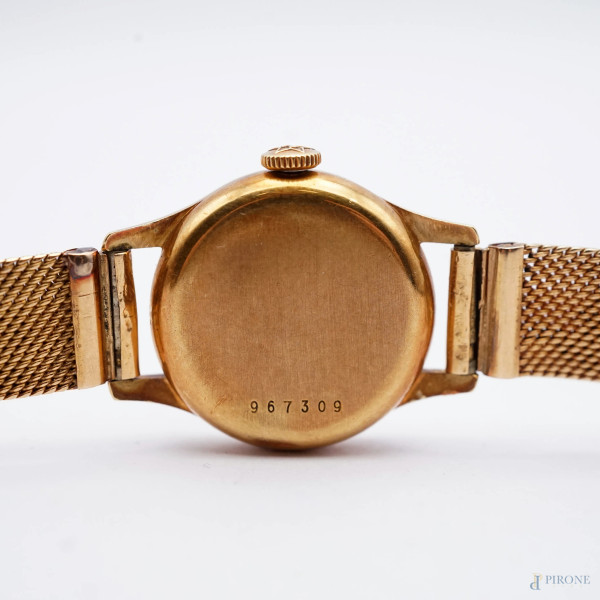Orologio Zenith da donna in oro 18 KT, quadrante diamentro cm 2,2, lunghezza cm 18, peso totale g...