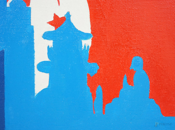 Souvenir da Hong Kong, acrilico su tela, cm 50x70