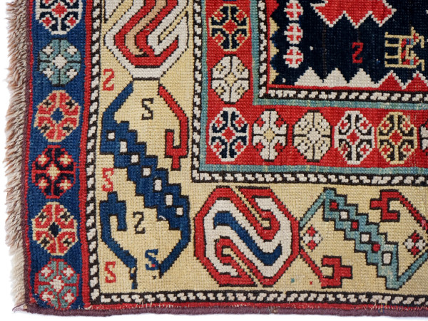 Tappeto persiano, cm 216x99,5, (difetti)