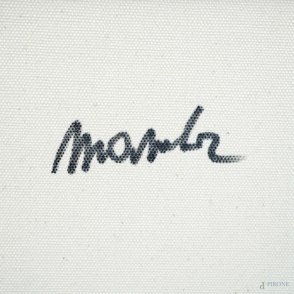 Urbano domestico in riposo, olio su tela, cm 50x70, titolato e firmato al retro