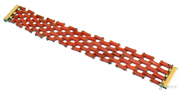 Bracciale in corallo e oro
