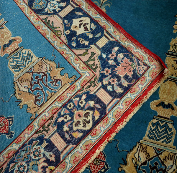 Tappeto persiano, cm 200x124, (difetti)