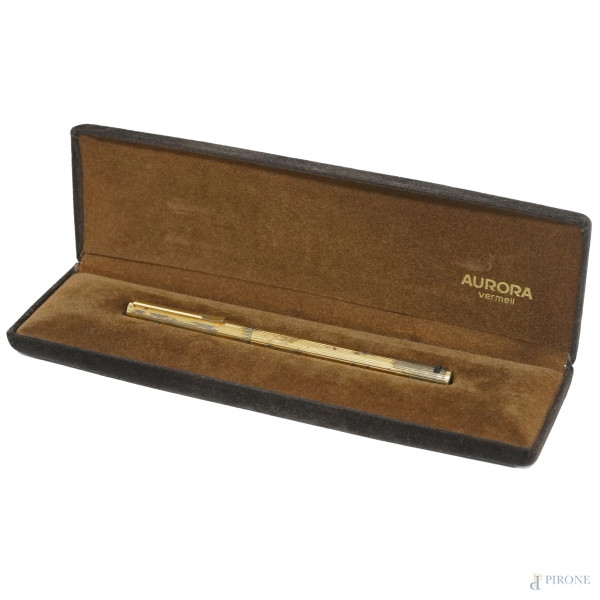 Penna stilografica Aurora, con custodia originale