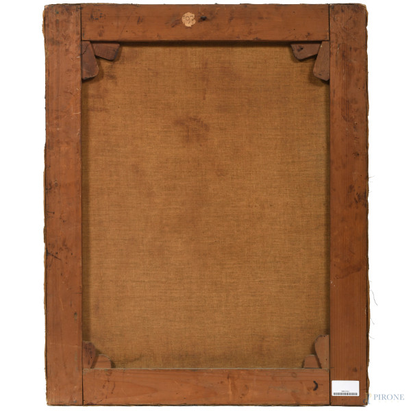 Scuola italiana della fine del XVII - inizi del XVIII secolo, Madonna con Bambino, olio su tela, ...