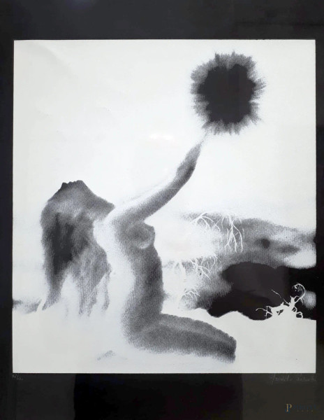 Arnaldo Bianchi (1914-2001) Figura femminile, litografia cm 45x35, firmata e numerata, con cornic...