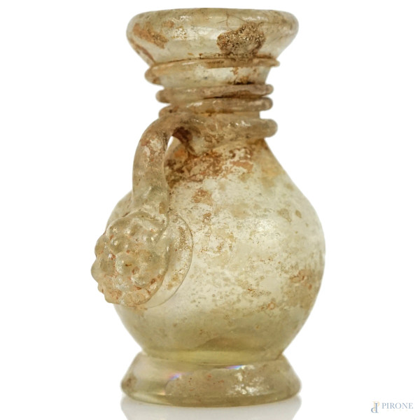 Attr. a Gino Cenedese (1907-1973), cinque miniature in vetro soffiato, con superficie decorata ad...