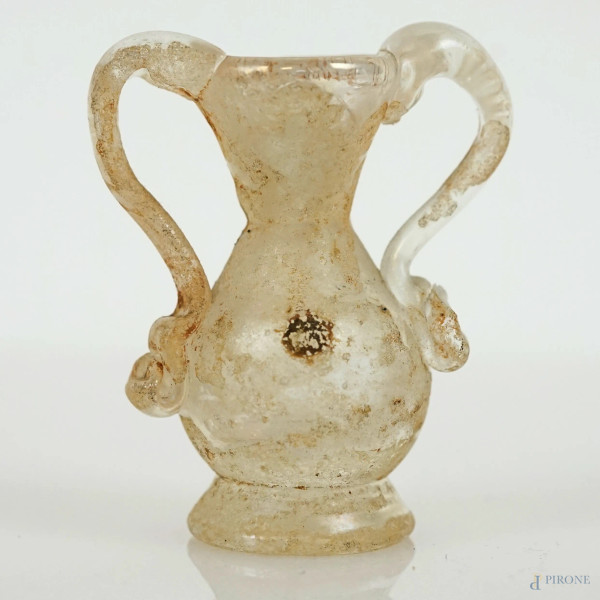 Attr. a Gino Cenedese (1907-1973), cinque miniature in vetro soffiato, con superficie decorata ad...