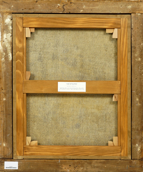 Scuola napoletana del XVII secolo, San Pietro, olio su tela, cm 61x50, entro cornice