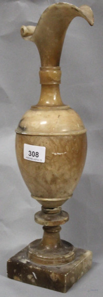 Versatoio in alabastro del XIX sec. h 42, (restauri)