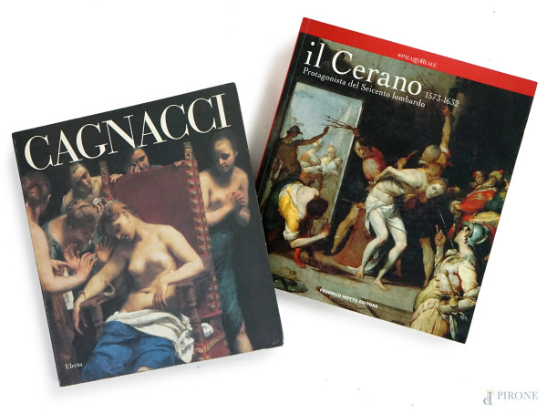 Lotto di due libri d'arte: "Cagnacci" e "Il Cerano".