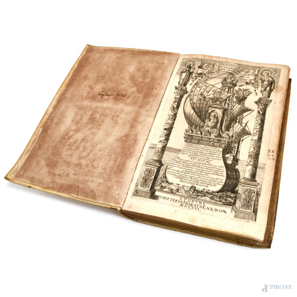 Tabula Chronographica Status Ecclesiae Catholicae […], Lugduni, 1616, (gore difetti, umidità)
